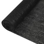 Plasă pentru intimitate, negru, 1x50 m, HDPE, 195 g/m²