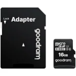 Card de memorie MicroSD Goodram cu Adaptor SD, Memorie 16 GB, Standard UHS-I, 