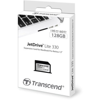Transcend Card de memorie Transcend 128GB JetDrive Lite 330 extensie de memorie pentru MacBook Pro 13, Transcend