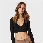 BDG Urban Outfitters Bluză 75267773 Negru Slim Fit, BDG Urban Outfitters