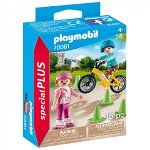 Playmobil Special Plus - Figurine copii cu role si bicicleta