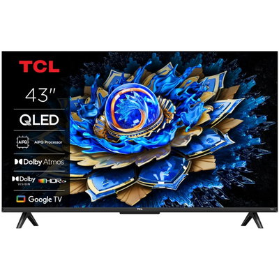 Televizor TCL QLED 43T69C, 108 cm, Smart Google TV, 4K Ultra HD, (Model 2025)