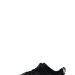 Nike, Pantofi sport de piele cu perforatii Court Borough 2, Negru, 31.5 EU