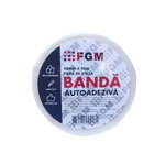 Banda autoadeziva FGM, pentru finisarea rosturilor dintre placile de gips carton din plasa de fibra de sticla, 90 m /rola, FGM