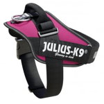Ham IDC Power pentru caini Julius K9, 7-15 kg, roz inchis