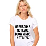 Tricou dama alb - Open Books, THEICONIC