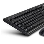 kit tastatura si mouse wireless usb negru 3100n a4tech, A4TECH