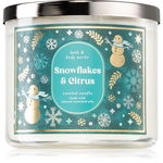 Bath & Body Works Snowflakes & Citrus lumânare parfumată 411 g, Bath & Body Works