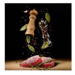 Tablou preparare friptura cu condimente rosu 2044 - Material produs:: Poster pe hartie FARA RAMA, Dimensiunea:: 40x40 cm, 