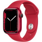 Ceas SmartWatch Apple SERIA 7 GPS+Cellular, Red Aluminium, 41 mm