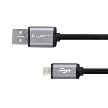 Cablu USB - MICRO USB 1m BASIC Kruger&Matz, KRUGER and MATZ