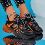 Pantofi Sport, culoare Negru, material Textil - cod: P9288, Gloss