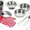 Set accesorii de bucătărie din metal + rucsac, Malplay 106596