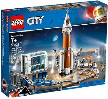 LEGO - Set de constructie Racheta spatiala si centrul de comanda al lansarii , ® City, Multicolor