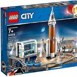 LEGO - Set de constructie Racheta spatiala si centrul de comanda al lansarii , ® City, Multicolor