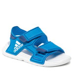 adidas Sportswear, Sandale cu inchidere velcro Atlaswim, Alb/Albastru
