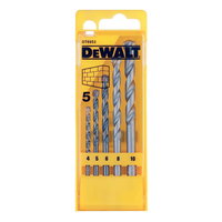 Set 5 burghie zidarie Dewalt DT6952, prindere cilindrica 4-10 mm, DeWalt