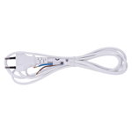 Cablu de alimentare cu stecher MYYUP Emos, 2 x 0.75 mm2, alb, 5 m, Emos