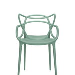 Set 2 scaune Kartell Masters design Philippe Starck & Eugeni Quitllet verde salvie, Kartell