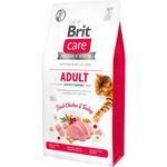 Brit Care Adult Activity Support, Pui și Curcan, hrană uscată fară cereale pisici, activitate intensă, 400g, Brit Care