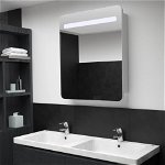 Dulap de baie cu oglindă și LED-uri, 68 x 9 x 80 cm, Casa Practica