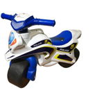 Motocicleta de impins MyKids Police Music 0139/51 Alb Albastru, MyKids