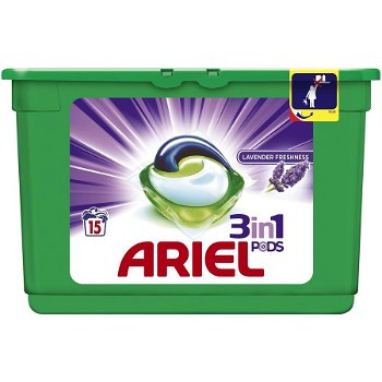 Detergent capsule Ariel All in One PODS Lavanda, 15 spalari