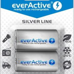 Set 2 bucati baterie reincarcabila Everactive r14 c-cell 3500mah 1.2v nimh silver line, EverActive