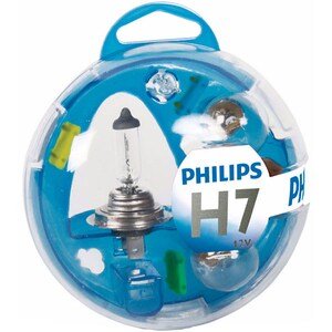 Kit rezerva bec auto cu halogen Philips H7 12V