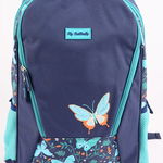 Ghiozdan liceu Pigna Fly Butterfly albastru inchis-turcoaz MCRS1878-1 mcrs1878-1