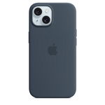 Silicone with MagSafe for iPhone 15 - storm blue, Apple