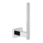Suport role hartie Grohe Essentials Cube, fixare ascunsa, Crom, Grohe