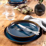 Set de masa 6 piese, Like Villeroy & Boch, Crafted Denim, portelan premium, albastru, Villeroy & Boch