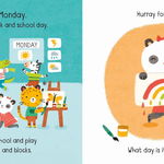 Carte pentru copii - Little Board Books: Days of the week, Usborne