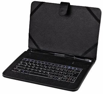 Hama OTG husa tableta cu tastatura , marime: 25.6 cm (10.1"),Negru