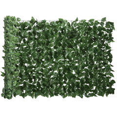 Outsunny Gard Viu Artificial din Fag pentru Balcon și Grădină, PE, 300x100 cm, Verde Închis | Aosom Romania, Outsunny