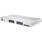 Switch CISCO, CBS250-24T-4G, 24x porturi gigabit, 4x port SFP, carcasa 1U rackmount