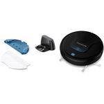 Robot de aspirare Rowenta X-Plorer Serie 45 RR8275WH, 33W, autonomie 150 minute, Wi-Fi, mop, 3 moduri de curatare, negru