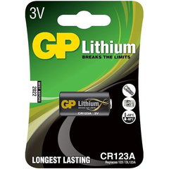 Baterie litiu CR123A 3V 16.8x34.5mm GP, GP