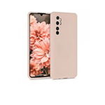 Husa pentru Xiaomi Mi Note 10 Lite Kwmobile, rezistent la socuri, rezistent la zgarieturi, silicon, Crem