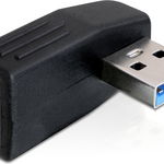 Adaptor USB 3.0 tata-mama in unghi de 90 de grade orizontal, Delock - 65341, Delock