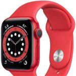 Smartwatch Apple Watch SE (2023) Cellular, GPS, Retina LTPO OLED Capacitive touchscreen 1.57inch, Bluetooth, Wi-Fi, Bratara Silicon S/M, Carcasa Aluminiu 40mm, Rezistent la apa (Albastru), Apple