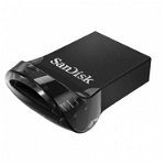 Memorie USB SanDisk Ultra Fit 32 GB, USB 3.1, Negru, SanDisk