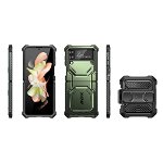 Carcasa 360 grade Supcase i-Blason Armorbox compatibila cu Samsung Galaxy Z Flip 4 5G Green, Supcase