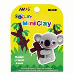 Plastilina 4 culori/set, 30g, iClay Amos, model Koala, Amos