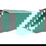 Sopron de gradina vidaXL, verde, metal, 257x298x178 cm
