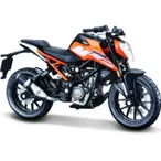 Macheta Motocicleta Bburago 1:18 KTM 250 Duke Portocaliu, BB51030-51083