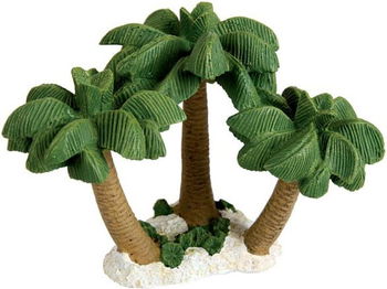 Decor pentru acvariu, Island with three palm, Zolux, 13.5x10x9.5 cm, Multicolor, Zolux