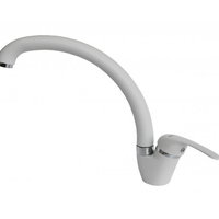 Baterie de bucatarie Pyramis OSSIA SNOW, cartus ceramic, monocomanda, culoare alb