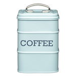 Cutie metalică pentru cafea Kitchen Craft Nostalgia, albastru, 17 cm, Kitchen Craft